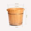 BABYCE Foot Massager Spa Wooden Foot Basin, Care with Lid Thicken Household Oak Foot Tub Basin Wooden Foot Bath Barrel Pedicure Basin Foot Spa Household Wash Ba view 2