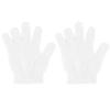 2 Pcs Shower Gloves, Exfoliating Gloves, Exfoliating Mitt, Exfoliating Body Scrub, Loofah Bath Gloves for Men, Women (White, 2) view 1