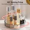 UNICOMVSX Rotating Makeup Organizer for Vanity, Spinning Cosmetics Storage for Bathroom Countertop, Skincare Holder Rack for Facial Cream, Perfume, Lotion, Lipstick (1 Tier, Smoky Grey) view 2