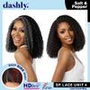 Sensationnel Dashly Lace Saltandpepper Wig - Sp Unit 4 Hand Tied Laceparting Ear to Ear Synthetic (2 DARKBROWN) view 3