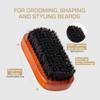 RED by Kiss Beard Brush with 100% Natural Boar Bristles for Men, Premium Wooden Brush, Beards Mustaches Grooming Shaving Comb, Tame and Soften Facial Hair (MILITARY) view 2