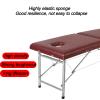 Physical Therapy Table for Home, 26 LBs Light Weight 2 Section Foldable Tattoo Bed Care Spa Lash Bed, Includes Pillow, Bed Cover and Handbag (Color : Black, Size : 180 * 60 * 65cm-A) view 4
