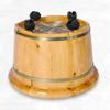 BABYCE Foot Massager Spa Cedar Foot Bath Barrel,Smooth and Delicate Pedicure Barrels,Pedicure Bowl Spa Massage for Soaking Feet Foot Tub,Band Wheel Foot Spa Household Wash Ba view 4