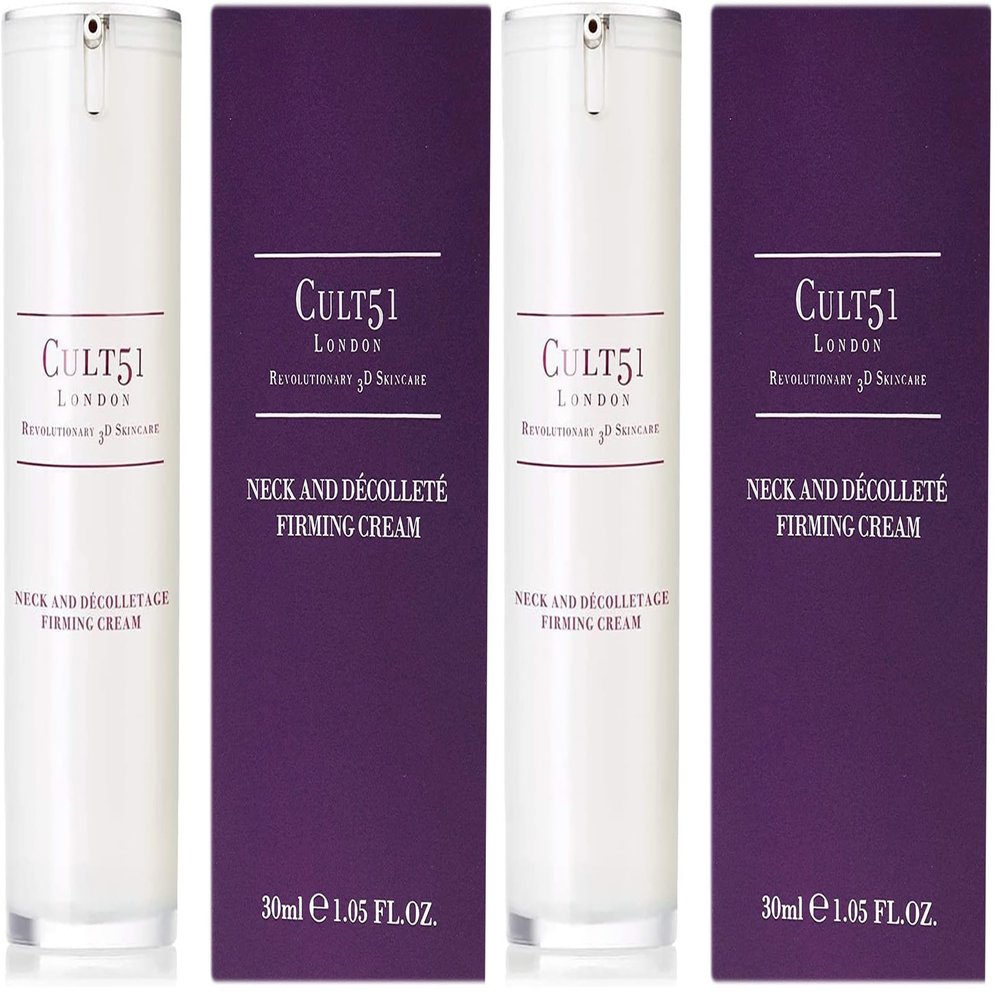 CULT51 Neck And Decollete Firming Cream - Intensely Hydrating Treatment - Prevents, Reduces Signs Of Aging And Sagging - Experience Glowing, Youthful Skin - Nourishing, Renewing Care - 1.05 Oz