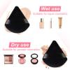 8 Pieces Triangle Powder Puff Face Soft Triangle Makeup Puff Velour Cosmetic Foundation Blender Sponge Beauty Makeup Tools (Pack of 2) view 2