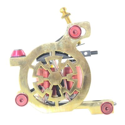 1PC Brass Tattoo Machine Liner 1.25 INCH 24AWG 8WRAPS Copper Wire 22UF 50V Coil Non Bobbin US 8-32 Thread TMB-11