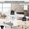 V VDLONSY Facial Chair with Wheels Tattoo Chair 73inch Adjustable Tattoo Bed for Client Massage Table with Stool Massage Table Facial Bed for Spa Beauty Esthetician White view 2