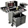 FLEAGE Professional Service Trolley Professional Cosmetic Case with Wheels, Large Cosmetic Case Cosmetic Case, Portable Hairdresser Case Beauty Case Trolley,Black b (Color : Purple) view 3