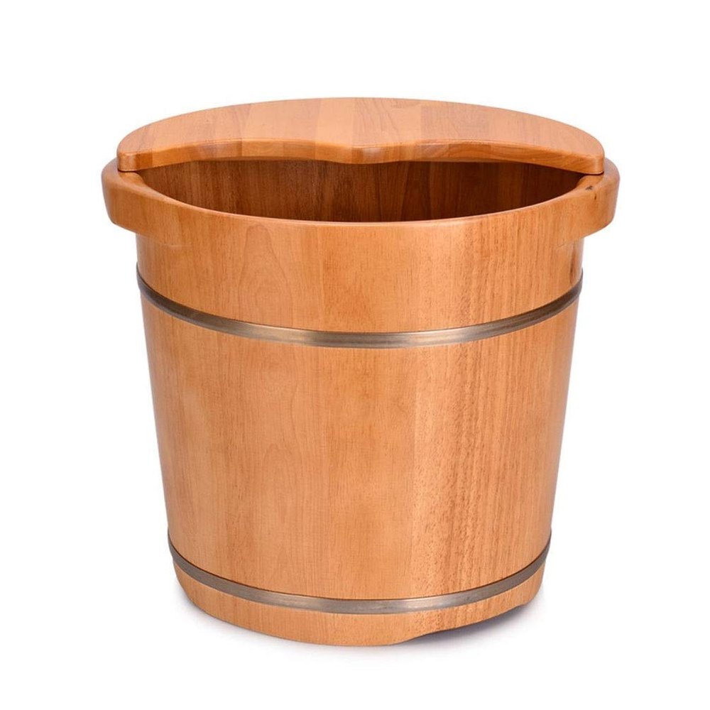 BABYCE Foot Massager Spa Foot Massage Spa for Home,Relax Pedicure Foot Bath,Foot and Leg Spa for Adults,Sauna Wooden Bucket Foot Spa Household Wash Ba