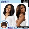 Sensationnel Dashly Lace Saltandpepper Wig - Sp Unit 3 Hand Tied Laceparting Ear to Ear Synthetic (CH30) view 2