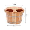 BABYCE Foot Massager Spa Solid Wood Foot Tub,Wooden Foot Basin,Smooth and Delicate Pedicure Barrels,Pedicure Bowl Spa Massage Pedicure BarrelsFoot Bath Barrel Foot Spa Household Wash Ba view 2