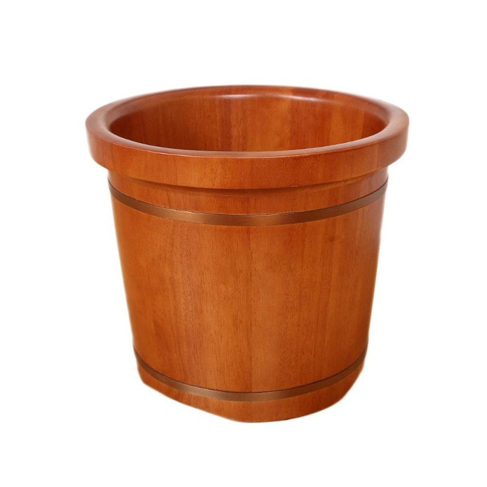 BABYCE Foot Massager Spa Wooden Foot Basin,Solid Wood Foot Tub Heightening Insulation Oak Foot Bath Pedicure Basin Care Gift Foot Spa Household Wash Ba