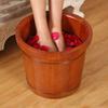 BABYCE Foot Massager Spa Wooden Foot Basin,Solid Wood Foot Tub Heightening Insulation Oak Foot Bath Pedicure Basin Care Gift Foot Spa Household Wash Ba view 3