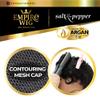 Sensationnel Empire Human Hair Wig - Salt And Pepper Bliss Contouring Mesh Cap Heat Safe (350 COPPERRED) view 4