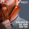 RED by Kiss Beard Brush with 100% Natural Boar Bristles for Men, Premium Wooden Brush, Beards Mustaches Grooming Shaving Comb, Tame and Soften Facial Hair (CLUB) view 4