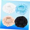 Abaodam 8pcs Candy Color Elastic Hair Bonnets for Boys and Girls Breathable Comfortable Sleeping Caps Wide Brim Hair Care Hats Khaki Blue White for Protecting during Sleep view 2