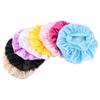 Abaodam 8pcs Candy Color Elastic Hair Bonnets for Boys and Girls Breathable Comfortable Sleeping Caps Wide Brim Hair Care Hats Khaki Blue White for Protecting during Sleep view 4