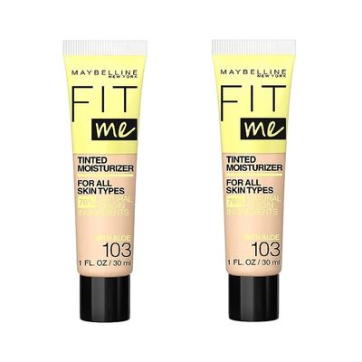 Maybelline New York Pack of 2 Fit Me Tinted Moisturizer, 103