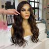 13X4 Brown Highlight Wig 13X6 Blonde Body Wave Human Hair Wigs Pre Plucked Hd Transparent Lace Frontal Wig 13x4 HD Frontal Wig 8inches#130% view 4