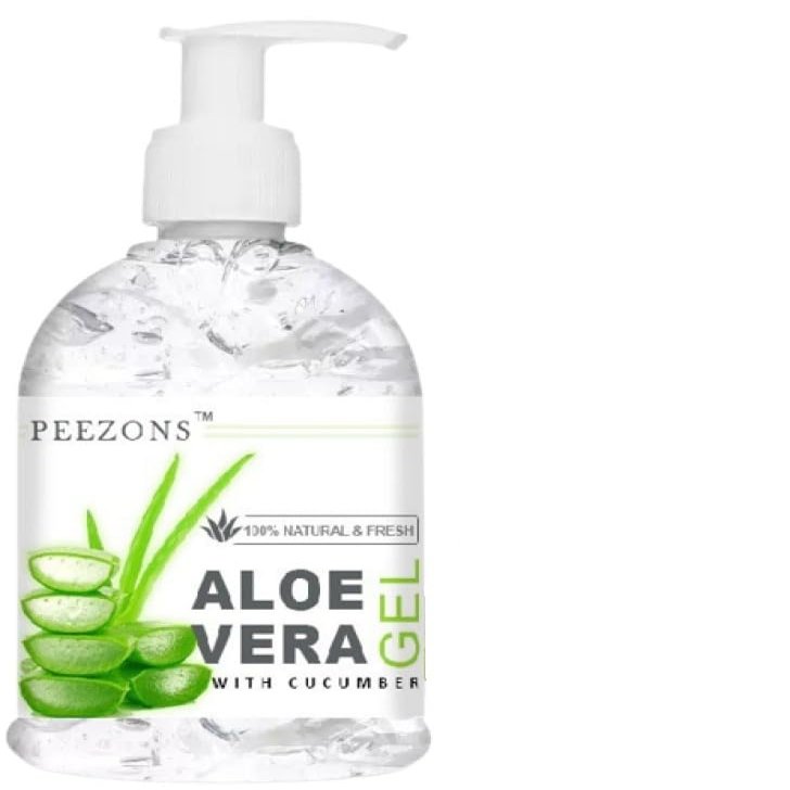 PEEZONS Alovera Gel With Cucumber For Young And Radiant Skin, Hair And Face - 300 GM (Pack Of 1)