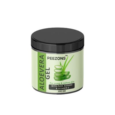 PEEZONS Alovera Gel For Young And Radiant Skin, Hair And Face - 100 GM (Pack Of 1)