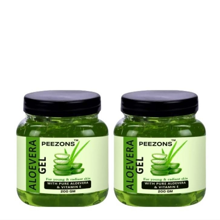 PEEZONS Alovera Gel For Young And Radiant Skin, Face And Hair - 200 GM (Pack Of 2)