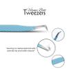 SIVOTE Lash Tweezers for Eyelash Extensions Fiber Tips, Set of 3, Volume, Volume Boot, 90 Degree Tweezers, Blue Yellow Orange view 3