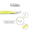 SIVOTE Lash Tweezers for Eyelash Extensions Fiber Tips, Set of 3, Volume, Volume Boot, 90 Degree Tweezers, Blue Yellow Orange view 4