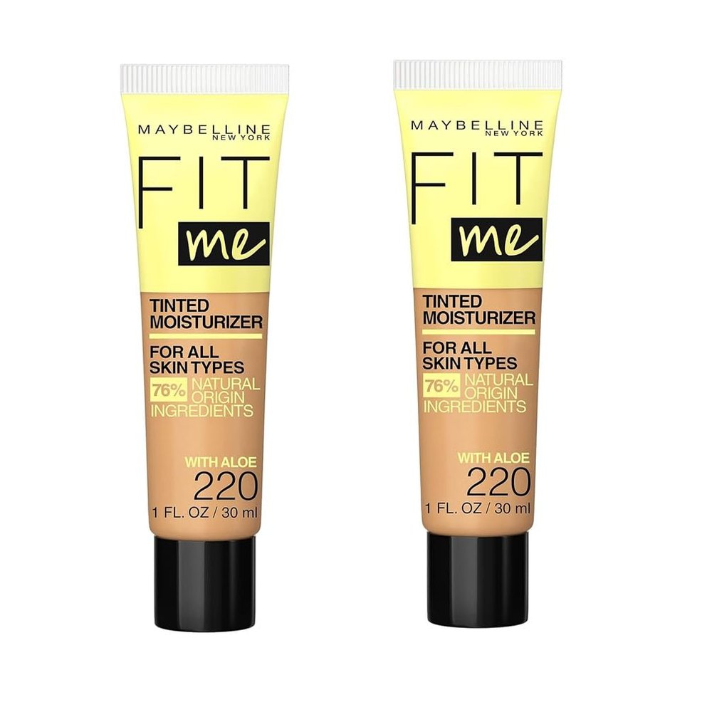 Maybelline New York Pack of 2 Fit Me Tinted Moisturizer, 220