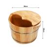 BABYCE Pedicure Foot Soak Tub Footbath,Wooden Foot Basin,Solid Wood Foot Tub,Pedicure Bowl Spa Massage Pedicure Barrels Household Foot Bath Barrel,with Lid Foot Spa Household Wash Ba view 2