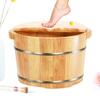 BABYCE Pedicure Foot Soak Tub Footbath,Wooden Foot Basin,Solid Wood Foot Tub,Pedicure Bowl Spa Massage Pedicure Barrels Household Foot Bath Barrel,with Lid Foot Spa Household Wash Ba view 3