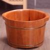 BABYCE Foot Massager Spa Wooden Foot Basin,Oak Foot Bath Barre,Pedicure Bowl Massage Barrels Pedicure Smooth and Delicate Pedicure Barrels Solid Wood Foot Tub Foot Spa Household Wash Ba view 2