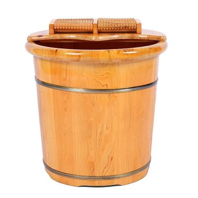 BABYCE Foot Massager Spa Foot and Leg Spa for Adults,Sauna Wooden Bucket,Relax Pedicure Foot Bath,Foot Massage Spa for Home Foot Spa Household Wash Ba