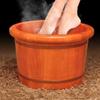 BABYCE Foot Massager Spa Wooden Foot Basin,Oak Foot Bath Barre,Pedicure Bowl Spa Massage Home Oak Foot Tub Smooth and Delicate Pedicure Barrels Foot Spa Household Wash Ba view 2