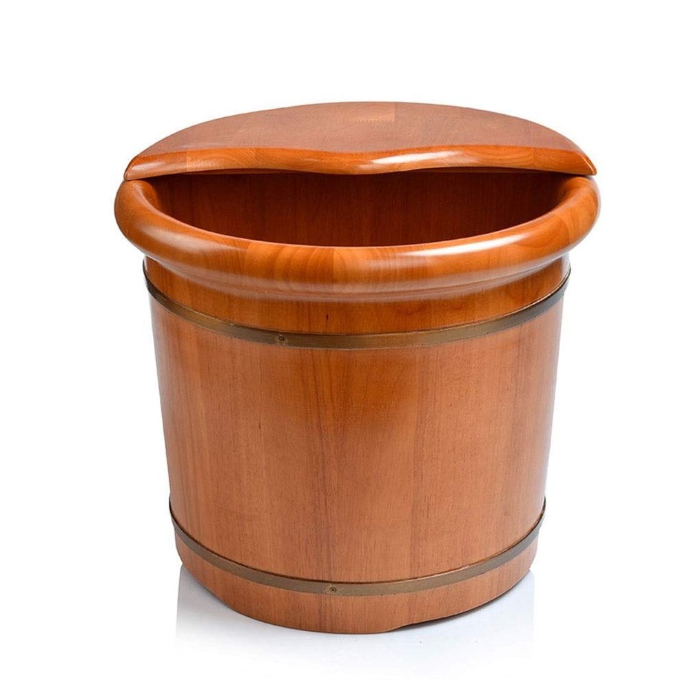 BABYCE Foot Massager Spa Foot and Leg Spa for Adults,Sauna Wooden Bucket,Foot Massage Spa for Home,Relax Pedicure Foot Bath Foot Spa Household Wash Ba
