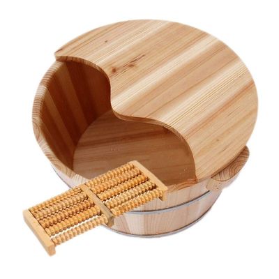 Pedicure Foot Soak Tub Foot and Leg Spa for Adults,Sauna Wooden Bucket,Foot Massage Spa for Home,Relax Pedicure Foot Bath Foot Spa Household Wash Ba (Size : D)