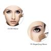 5X Magnifying Wall Mount LED Lighted Makeup Touch Screen Shaving Double-Sided Round Bathroom Vanity Swivel Extendable Cosmetic Concealed Install (Color : Nickel Brushed) view 2