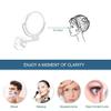 5X Magnifying Wall Mount LED Lighted Makeup Touch Screen Shaving Double-Sided Round Bathroom Vanity Swivel Extendable Cosmetic Concealed Install (Color : Nickel Brushed) view 3