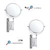 Wall Mounted Makeup Mirror 10x Magnification, Round Wall Mount Magnifying Wall Bathroom Mirror 8 Inch Double-Sided Swivel Makeup Mirror Wall, 15 Inch Extension view 3