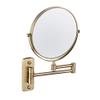 RomildaYuan Magnifying Wall Mounted Makeup 8-inch Two-Sided Swivel Wall Mounted Mirror, Extending Folding Bathroom Shaving Cosmetic Make Up 3X Magnification Bronze Color view 1