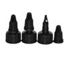 100pcs/lot 18mm Plastic Twist Off Cap,Bottle Lids,Black Bottle Cover view 2