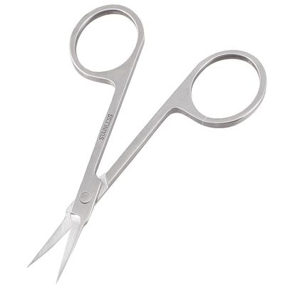 XYWHPGV Woman Slanted Tip Stainless Steel Eyebrow Scissors Trimmer Cosmetic Tool Silver Tone(c95a0 0aa83 c2662 15ca9 e98da 4279d