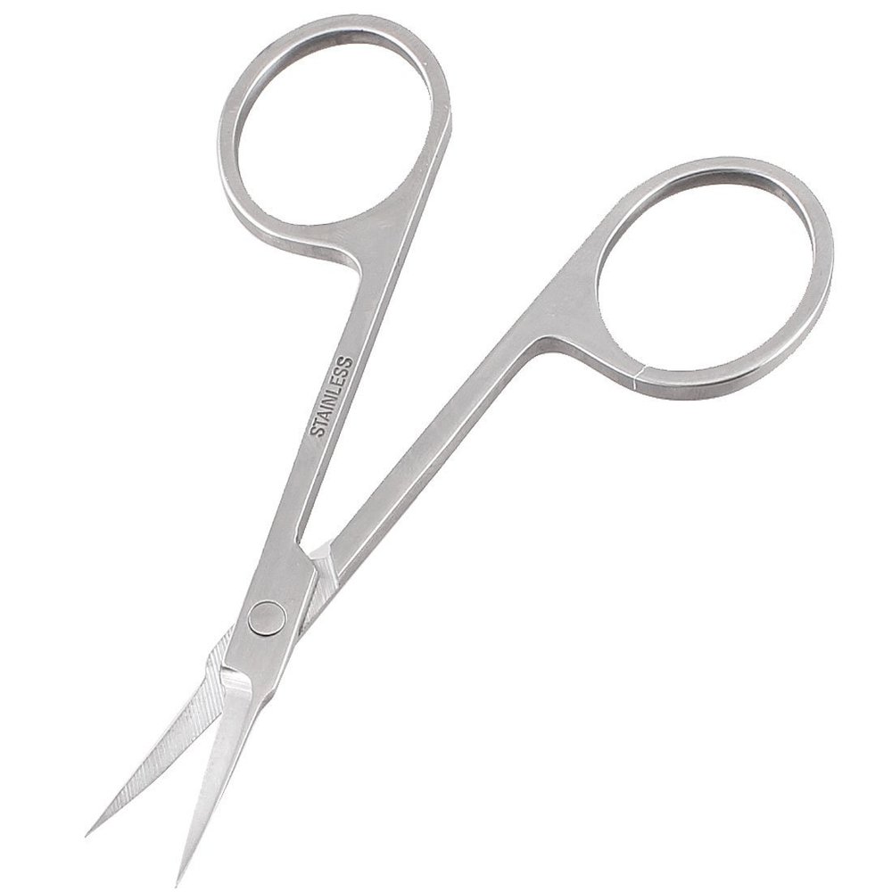 XYWHPGV Woman Slanted Tip Stainless Steel Eyebrow Scissors Trimmer Cosmetic Tool Silver Tone(c95a0 0aa83 c2662 15ca9 e98da 4279d