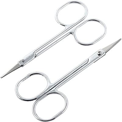 XYWHPGV Beauty Eyebrow Shear Trimming Curved Edge Scissors 2 Pcs(3d583 de425 cd3f9 19163 1f70e 87530