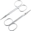 XYWHPGV Beauty Eyebrow Shear Trimming Curved Edge Scissors 2 Pcs(3d583 de425 cd3f9 19163 1f70e 87530 view 1
