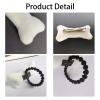 4PC Bone Hair Clips Elastic Tie White Bone Barrettes, Halloween Costume Accessories Plush Hairpins Hair Tie view 3