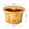 BABYCE Pedicure Foot Soak Tub Solid Wood Foot Tub,Wooden Foot Basin,Smooth and Delicate Pedicure Barrels,Pedicure Bowl Spa Massage Pedicure BarrelsFoot Bath Barrel Foot Spa Household Wash Ba view 2