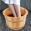 BABYCE Pedicure Foot Soak Tub Footbath,Wooden Foot Basin,Solid Wood Foot Tub,Pedicure Bowl Spa Massage Pedicure Barrels Household Foot Bath Barrel Foot Spa Household Wash Ba view 3