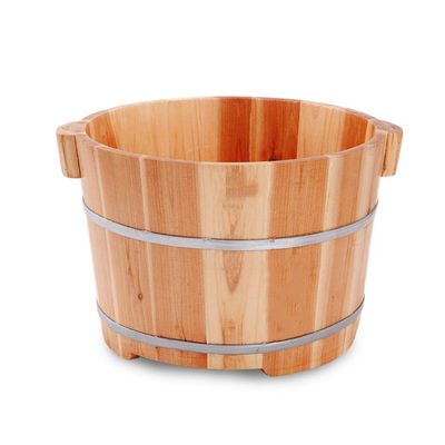 BABYCE Pedicure Foot Soak Tub Solid Wood Foot Tub,Wooden Foot Basin,Smooth and Delicate Pedicure Barrels,Pedicure Bowl Spa Massage Pedicure BarrelsFoot Bath Barrel Foot Spa Household Wash Ba