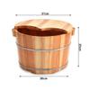 BABYCE Pedicure Foot Soak Tub Solid Wood Foot Tub,Wooden Foot Basin,Smooth and Delicate Pedicure Barrels,Pedicure Bowl Spa Massage Pedicure BarrelsFoot Bath Barrel Foot Spa Household Wash Ba view 2
